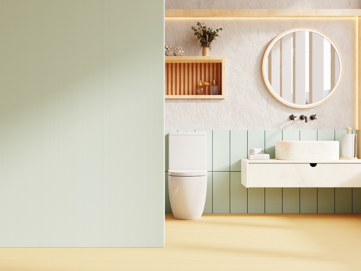 Pintura de baño realizada por Pinturas Oscar Lozada en Cambrils (Tarragona)